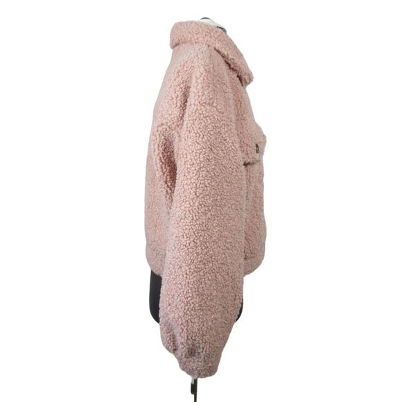 Forever 21 Contemporary faux fur pink jacket‎ - Picture 4 of 10